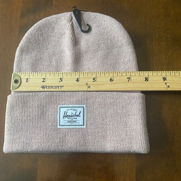 Herschel Supply Women’s Rib Knit Beanie Ash Rose One Size Unisex,Outdoor,New - Picture 4 of 16